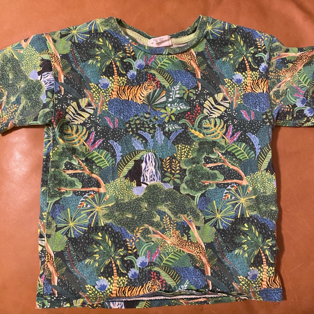 Angela McKay x HM jungle tee 4-6T